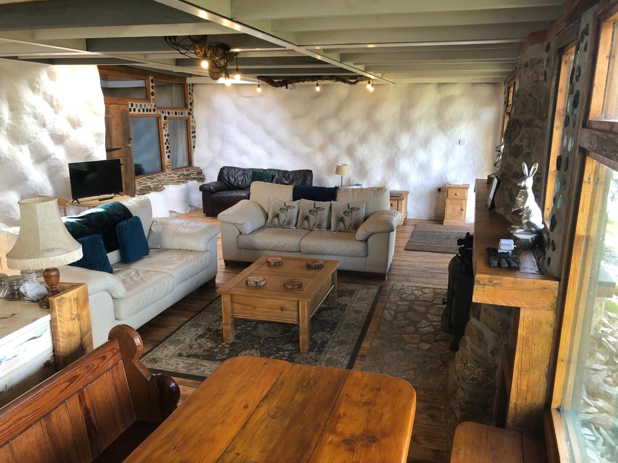 Rabbits 1Or 2 Bedroom Hobbit Style Hillset Earthen Dartmoor Eco Home South Brent Buitenkant foto